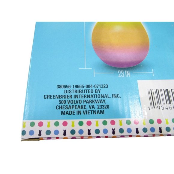 Rainbow Easter Bunny Inflatable Peep New 4ft Tall Multi Color Pastel Ombre - Picture 15 of 16